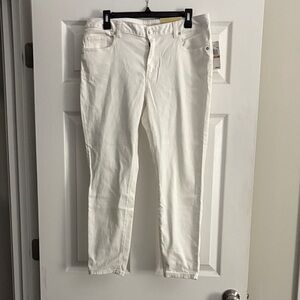Michael Kors Women’s Straight Leg White Jeans